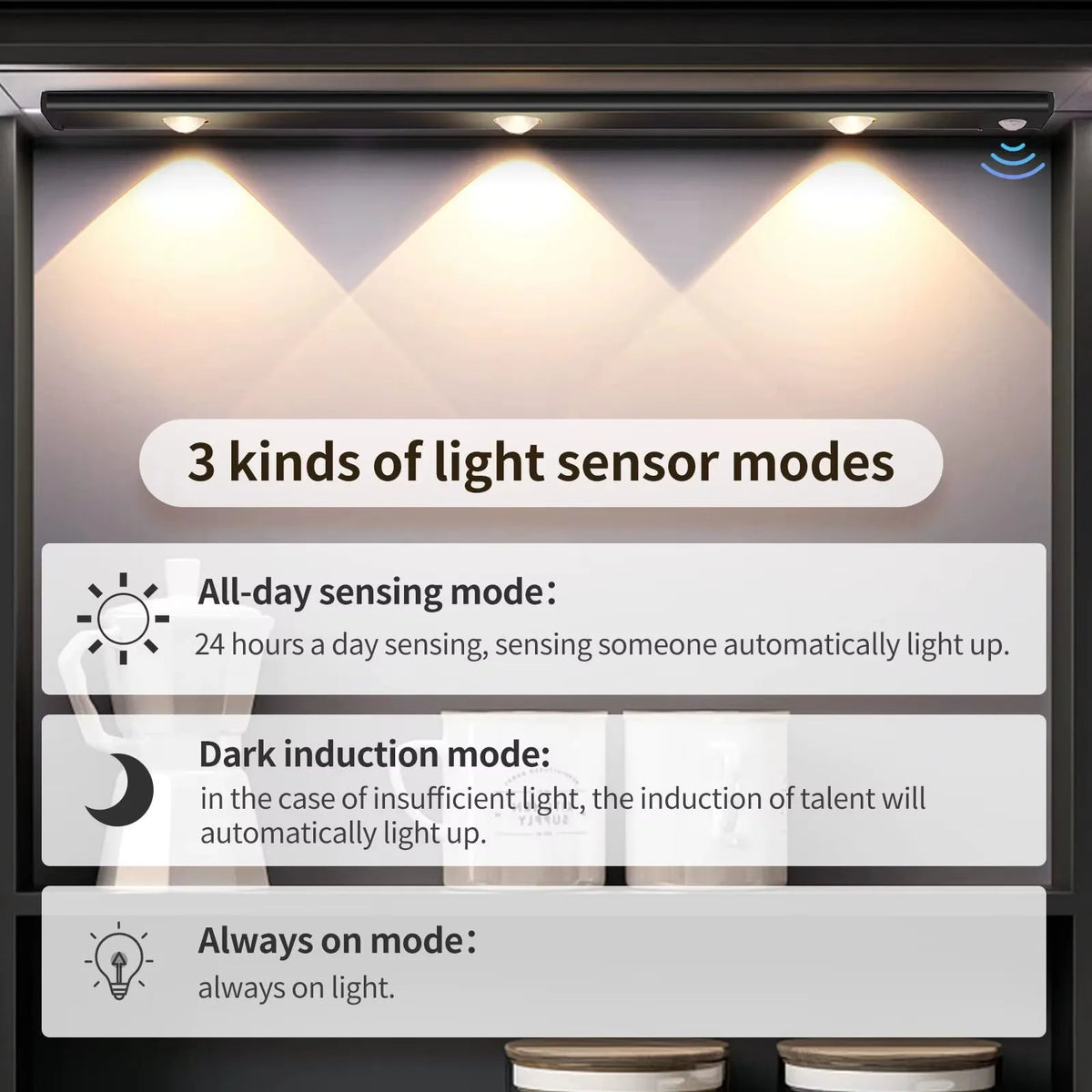Architectural Under-Cabinet LED — Motion Sensor Kitchen Light