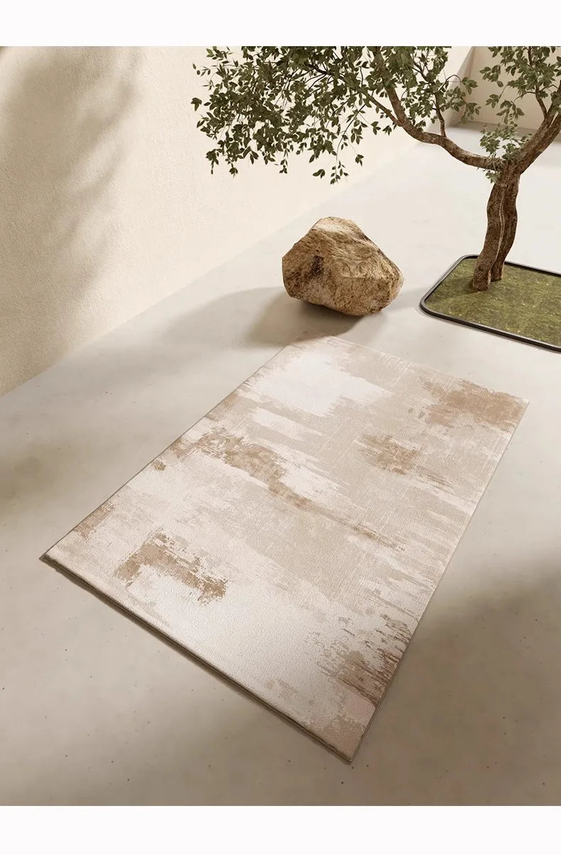 Modern Light Luxury Washed Area Rug — Wipeable