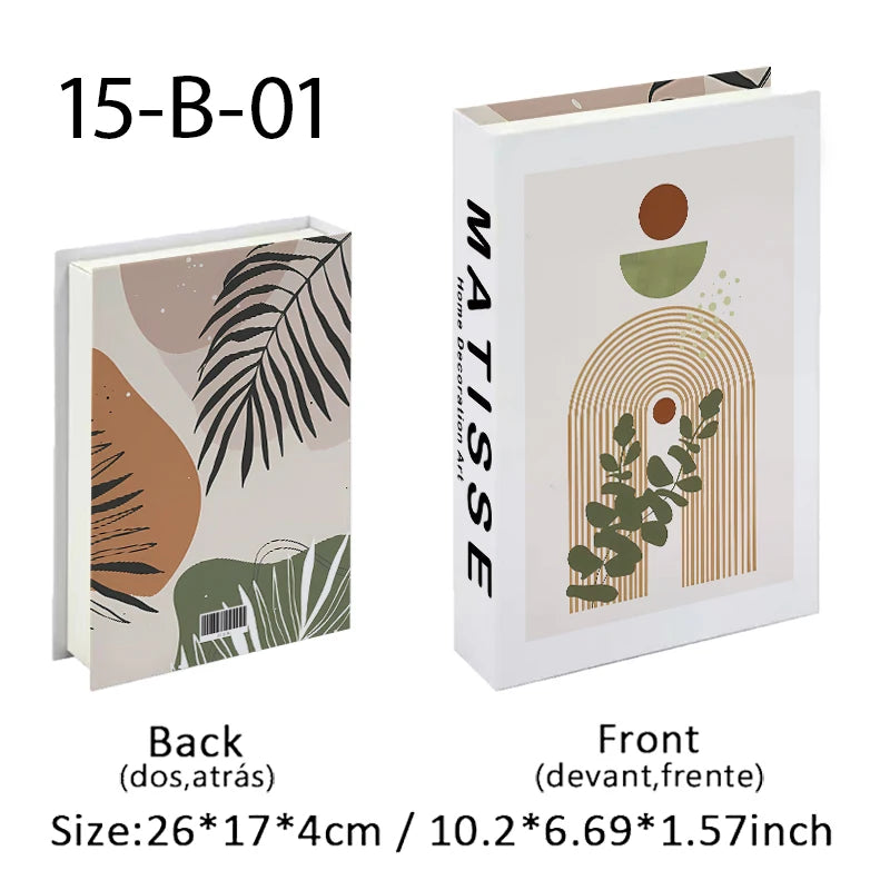 Faux Book Storage Box — Bauhaus Style Accent, 10.5"