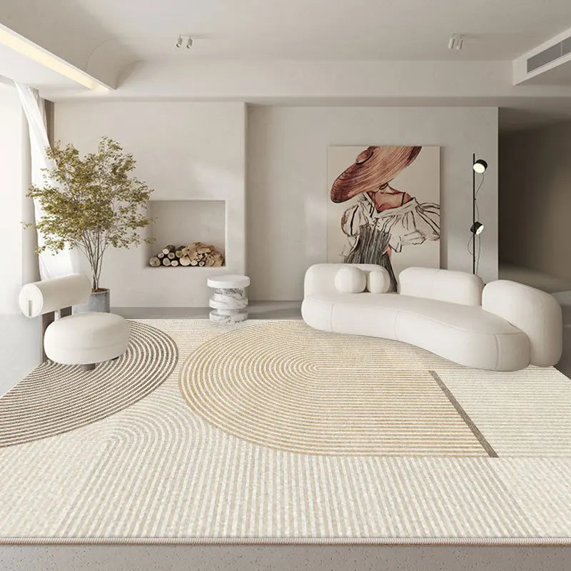 American Checkerboard Plush Area Rug — Retro Style
