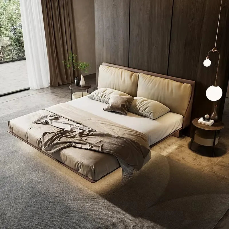 Italian Modern Storage Bed - Hotel Grade White