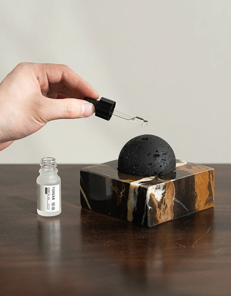 Natural Stone Diffuser — Marble Base, 3 Finishes