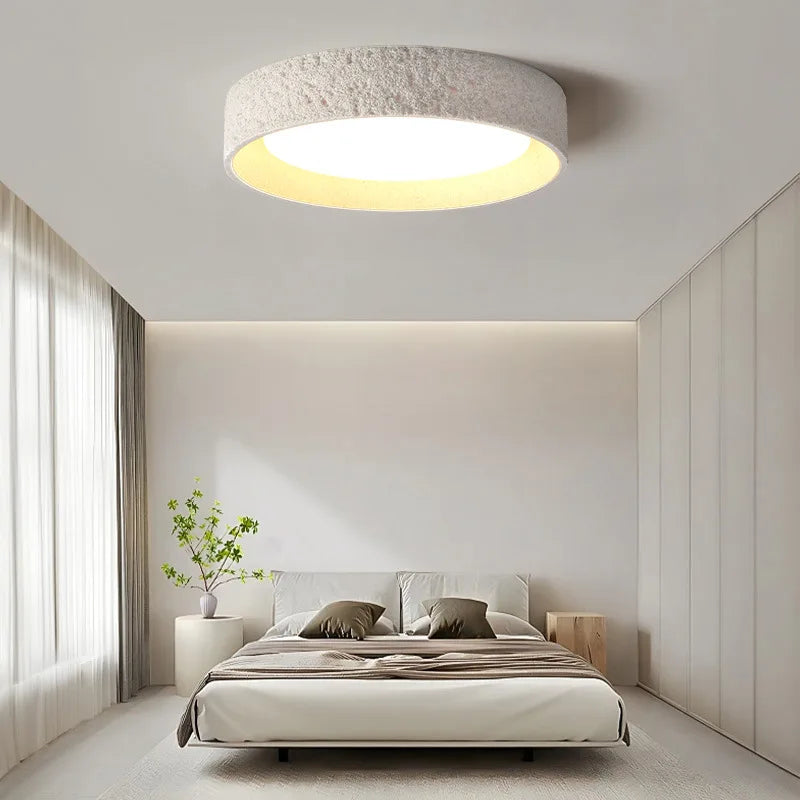 Nordic Wabi-Sabi LED Ceiling Light — Ironware & Acrylic Fixture