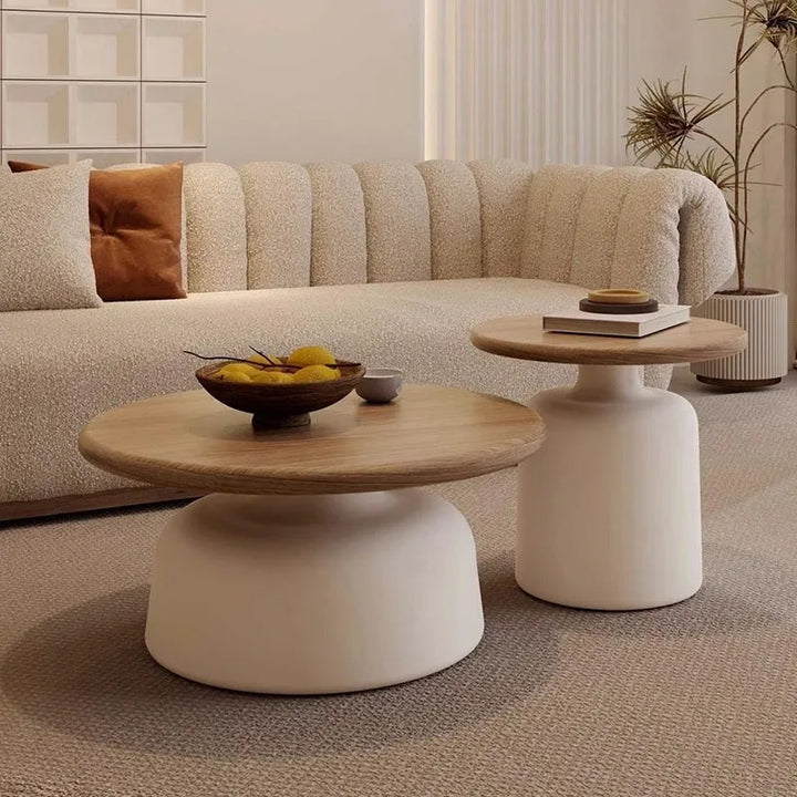 Nordic Oak Coffee Table - Minimalist with Storage — main product view