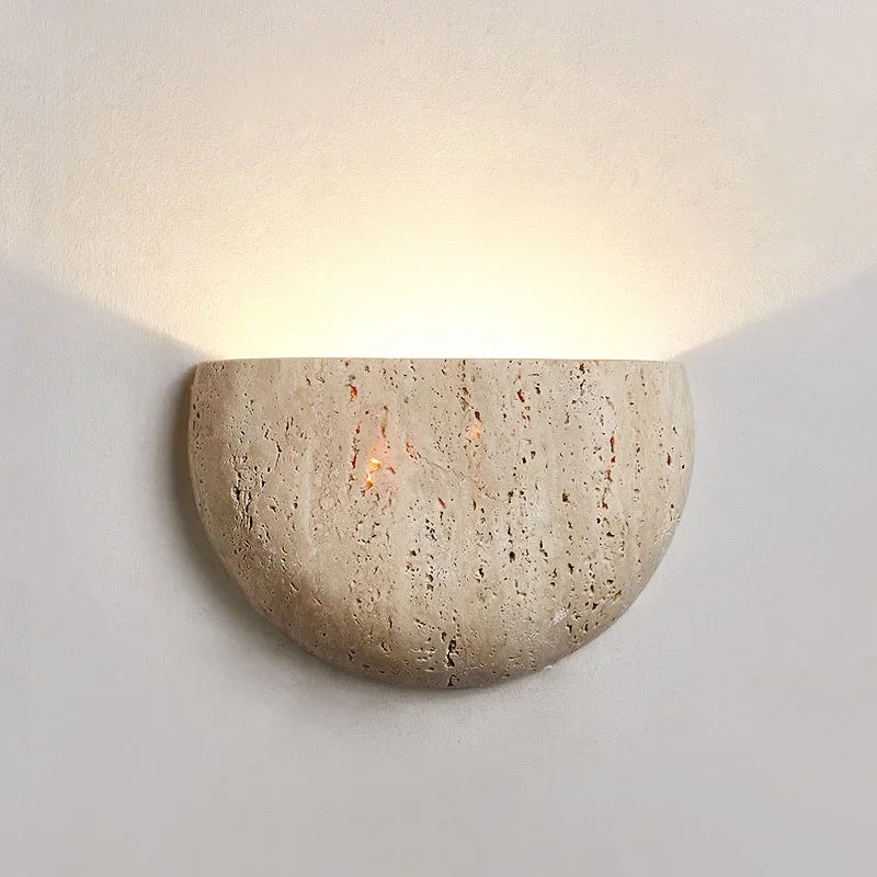 Wabi-sabi Stone Retro Living Room Wall Porch Corridor Homestaycafe Atmosphere Bedroom Bedside Wall Lamp — main view