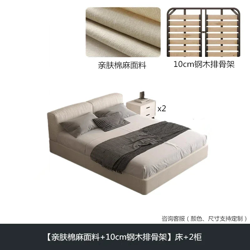 Storage Platform Bed - European Modern