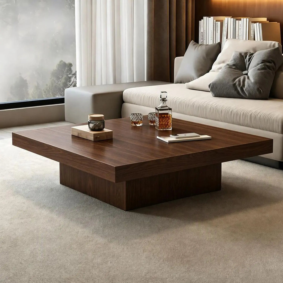 Rustic Nesting Coffee Tables - Stackable Pair