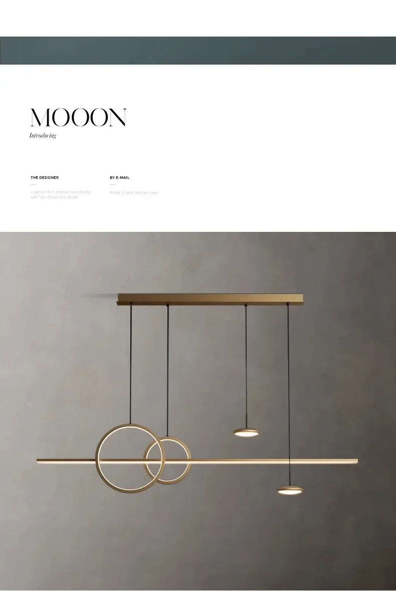 Modern Luxury Simple Gold Chandeliers Black Lighting Living Dining Room Home Decor Hanging Lamp Restaurant Island Bar Fixture — image 12