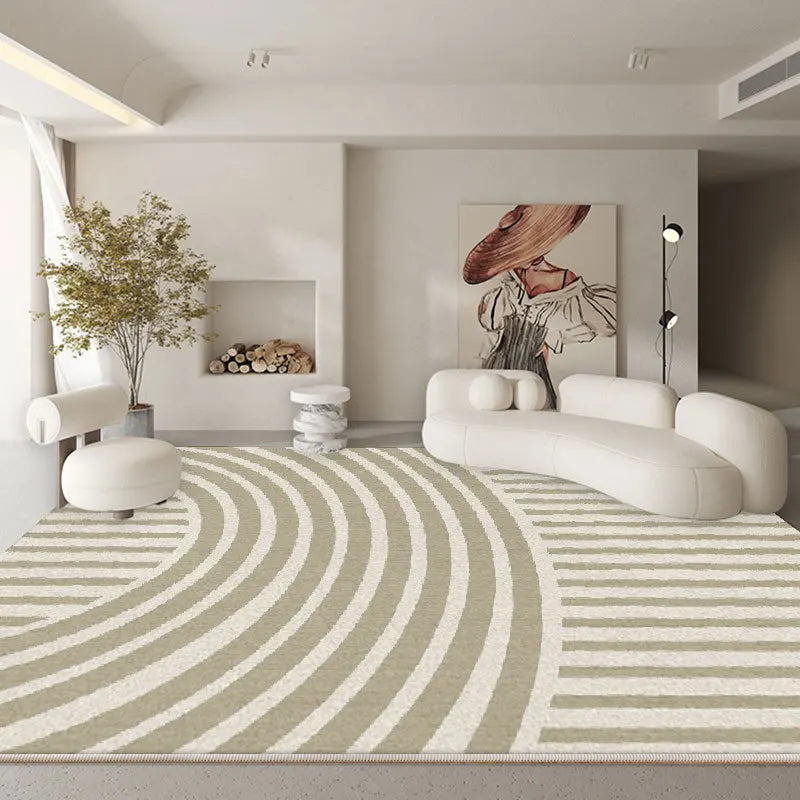 American Checkerboard Plush Area Rug — Retro Style