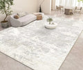 Minimalist Solid Color Beige Area Rug — Japanese Style