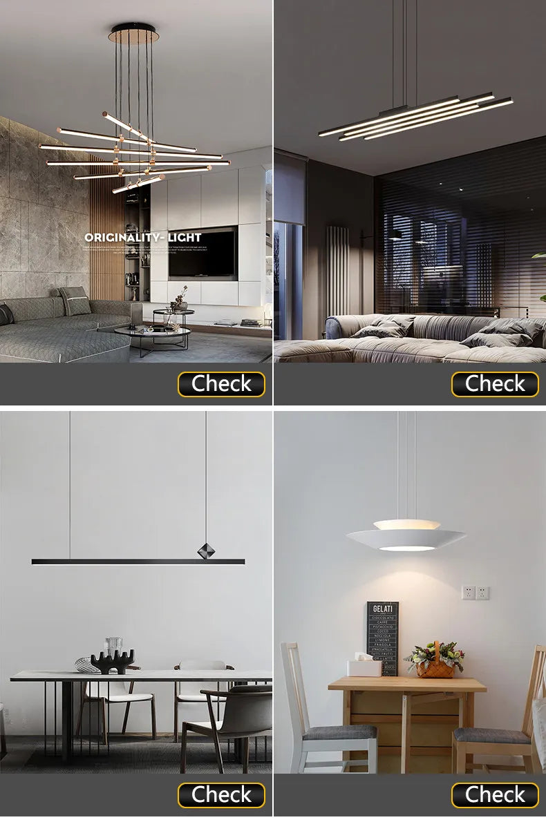 Bedside Chandelier Modern Minimalist Nordic Bedroom Minimalist Long Line Light Luxury Personality Creative Small Chandelier — image 22
