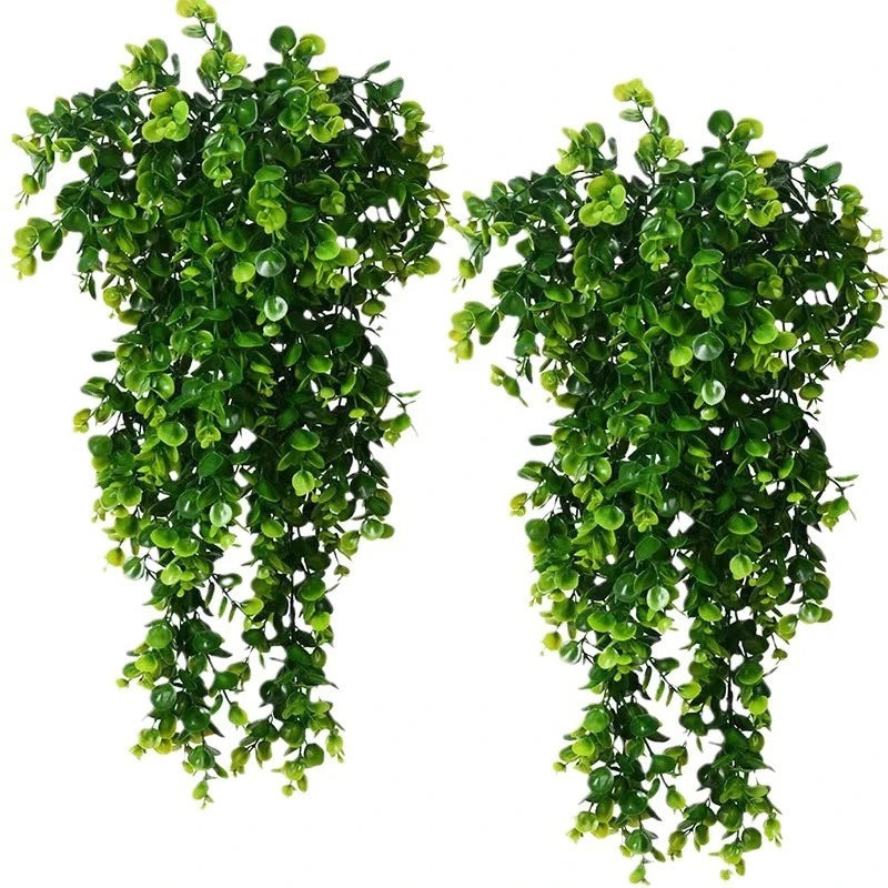 1Pcs Artificial 5Forks Rattan Eucalyptus Wall Hanging Simulation Greenery Fake Hanging Plants Vine Diy  Home Outdoor Decor Plant — main view
