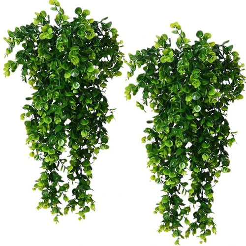 1Pcs Artificial 5Forks Rattan Eucalyptus Wall Hanging Simulation Greenery Fake Hanging Plants Vine Diy  Home Outdoor Decor Plant — main view