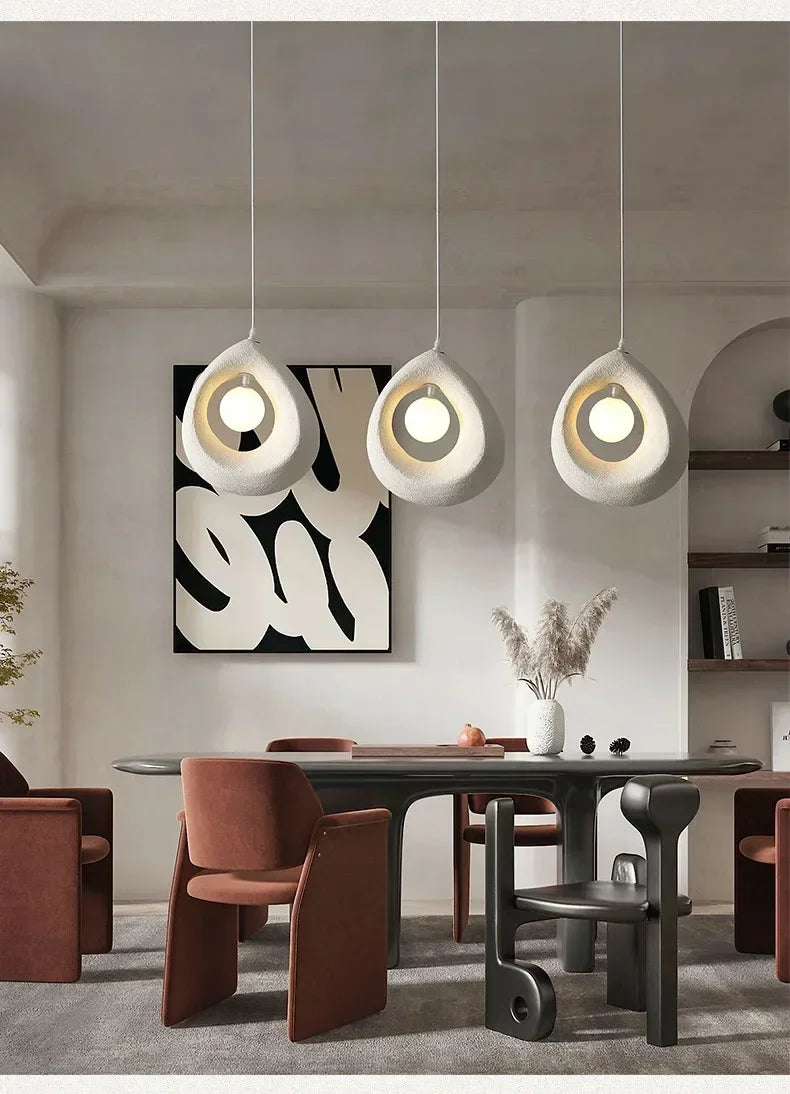 Japanese Wabi-Sabi Pendant Light — Nordic Dining Room Lamp