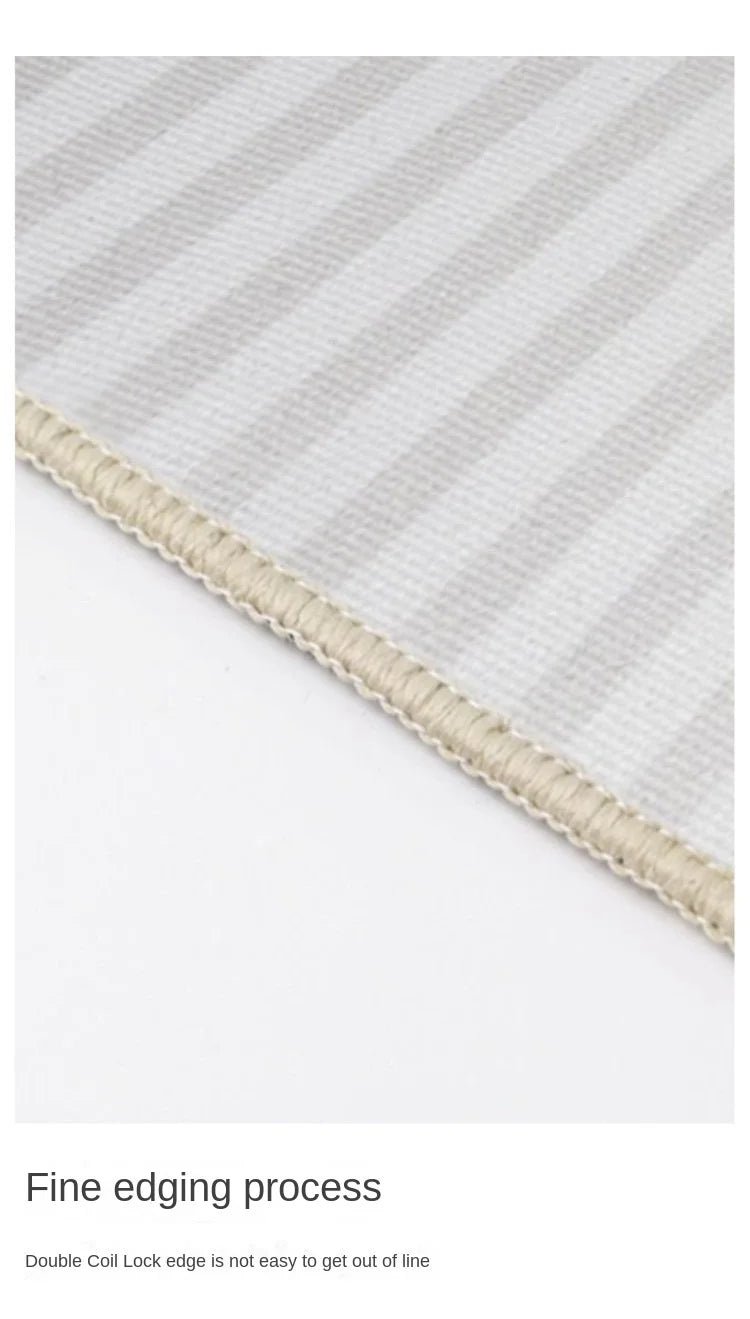 Modern Geometric Area Rug — Easy Clean Non-Slip — close-up detail view