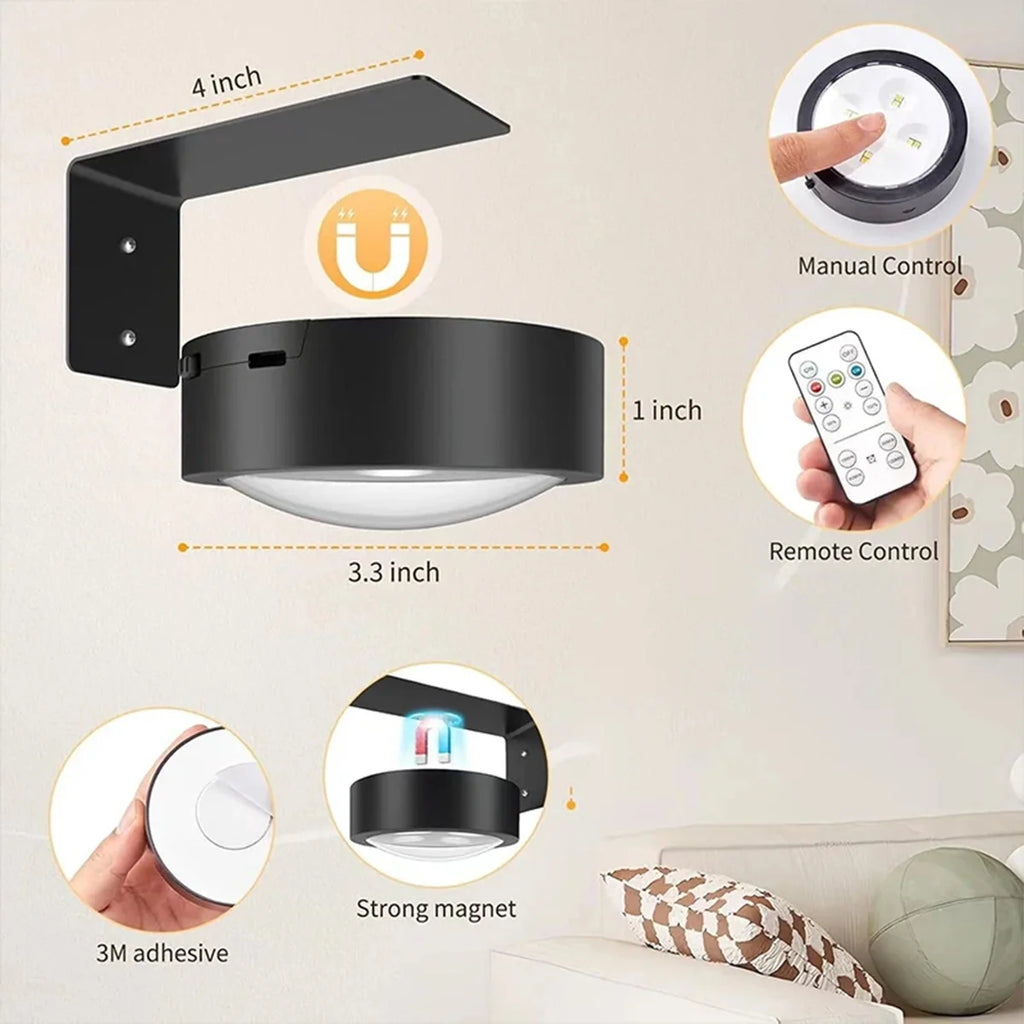 Wireless Picture Light — Battery-Operated Art Display Lamp