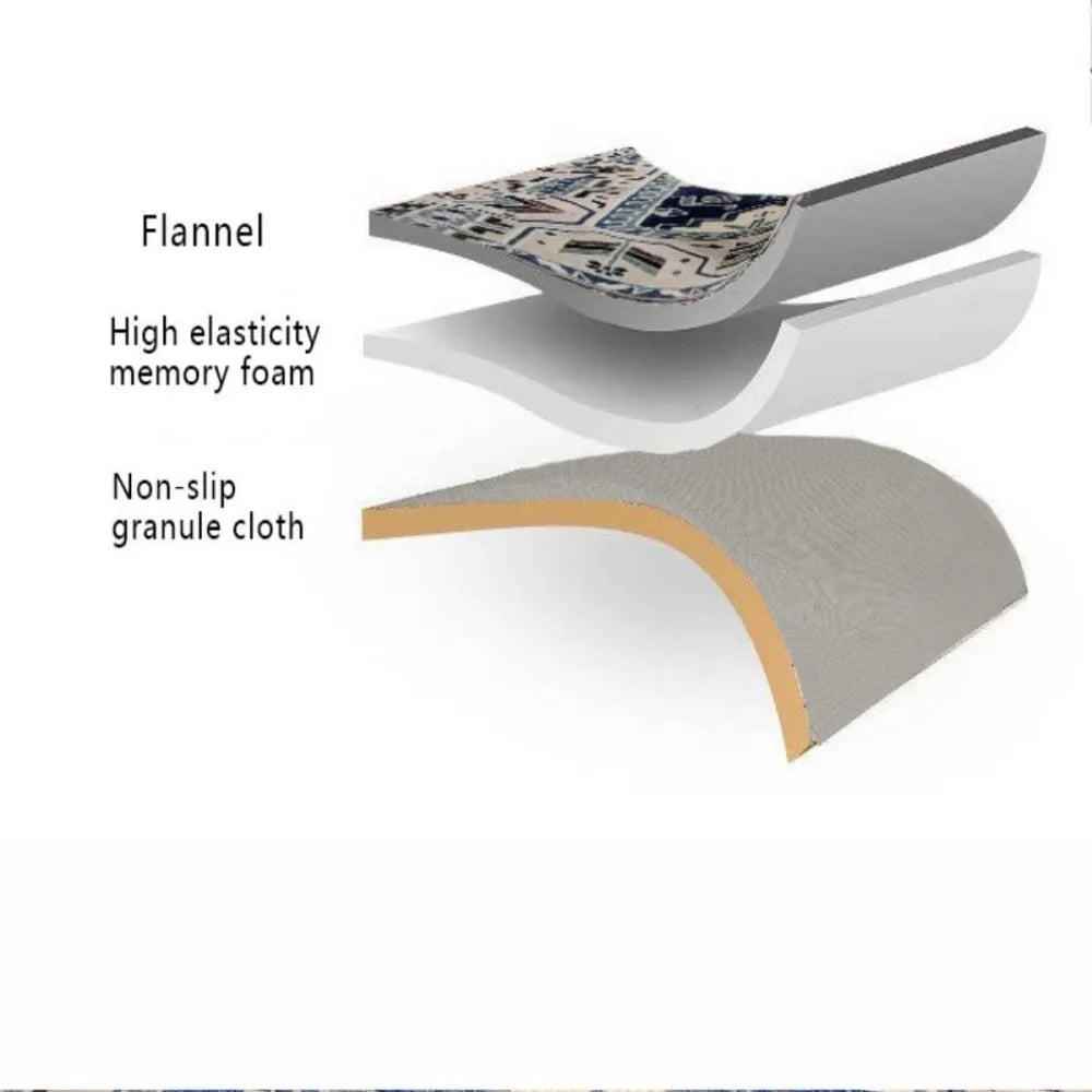Faux Cashmere Coffee Table Mat — Anti-Slip Cream — accessory view