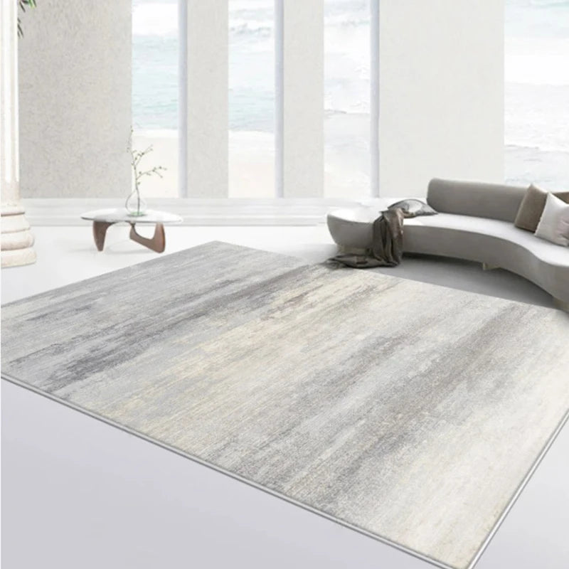 Modern Simple Woolen Area Rug — Light Luxury