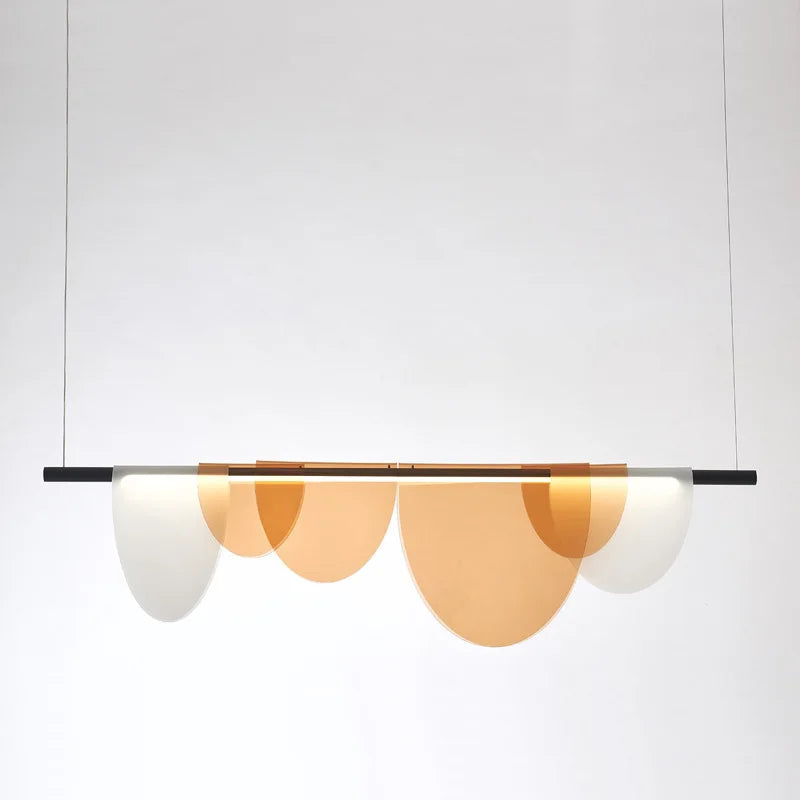 Nordic Blue Amber Acrylic Pendant Lights Living Room Makaron Hanging Lamp for Bedroom Dinning Room — image 17
