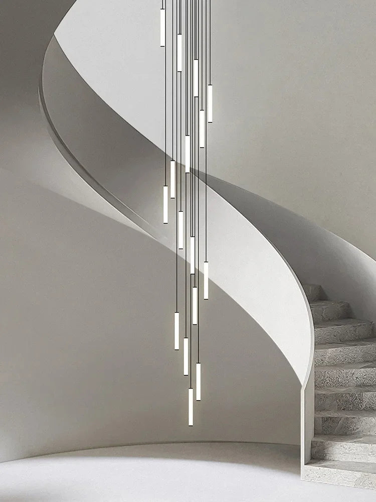 LED Long Chandelier Modern Home Decoration Pendant Lights Minimalist Attic Living Room Staircase Lighting Indoor Hanging Lamps — image 18