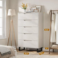 GarveeLife 5-Drawer Tall Dresser — Modern Rustic Bedroom Storage
