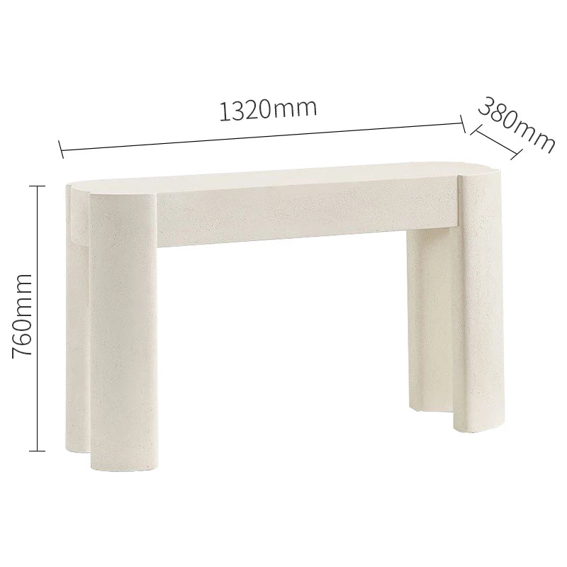 Cream Stone Round Coffee Table - French Minimalist