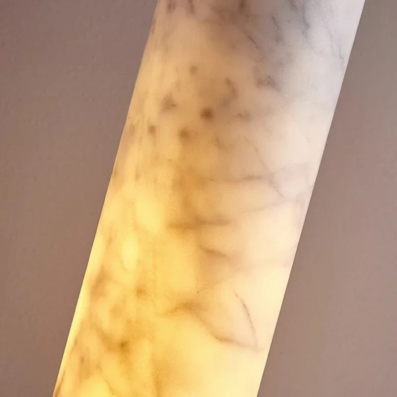 Wabi-sabi Style Bedroom Bedside Chandelier Bar Island Cream  Designer Hotel Natural Marble Lamps Room Decor — close-up detail