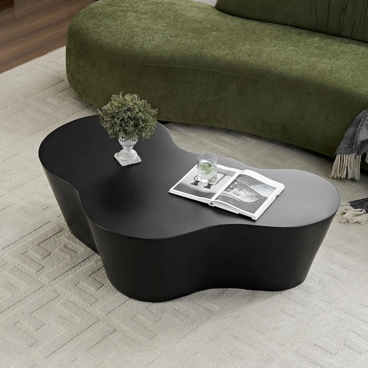 Nesting Drum Coffee Table Set - Modern Pair