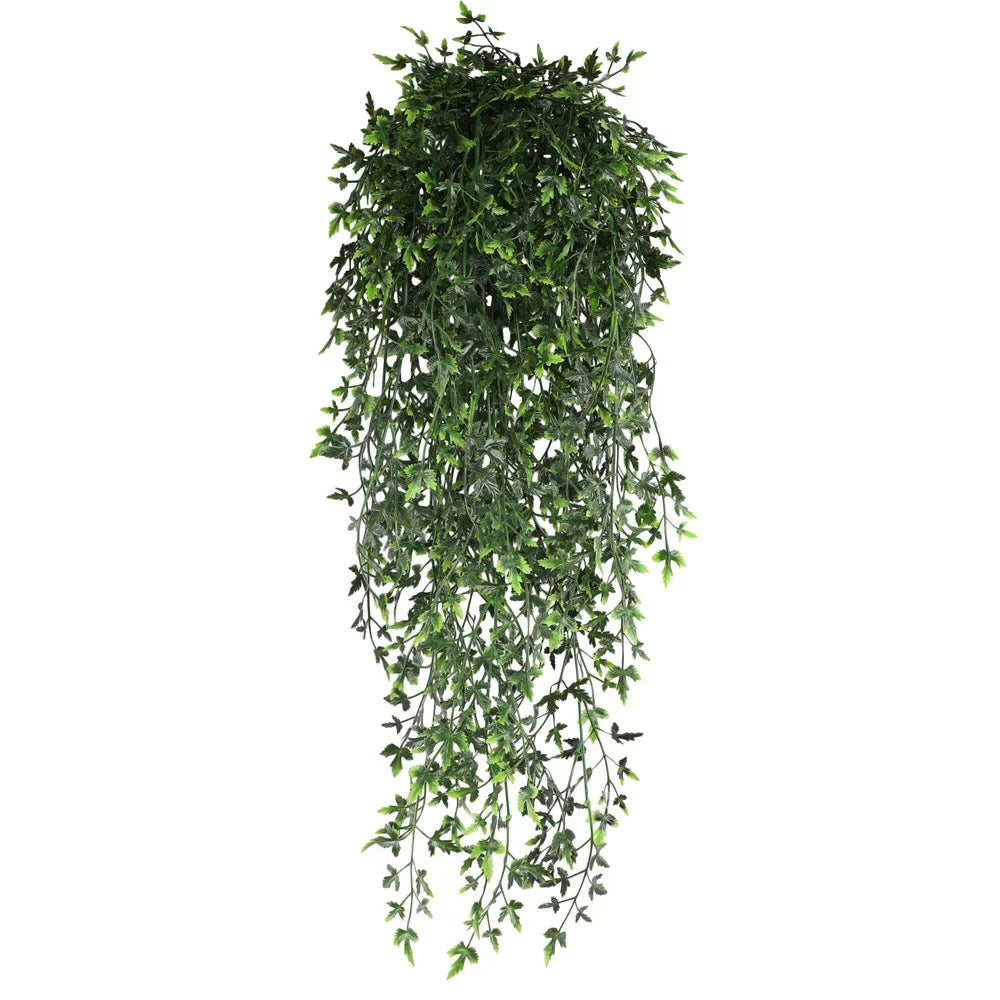 Persian fern Leaves Vines Home Room Decor Hanging Artificial Plant Plastic Leaf Grass Wedding Party Wall Balcony Decoration — image 17