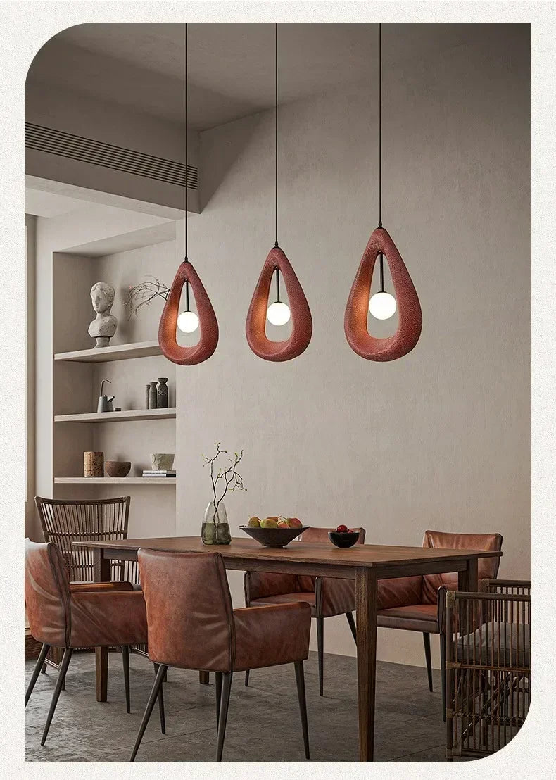 Japanese Wabi-Sabi Pendant Light — Nordic Dining Room Lamp