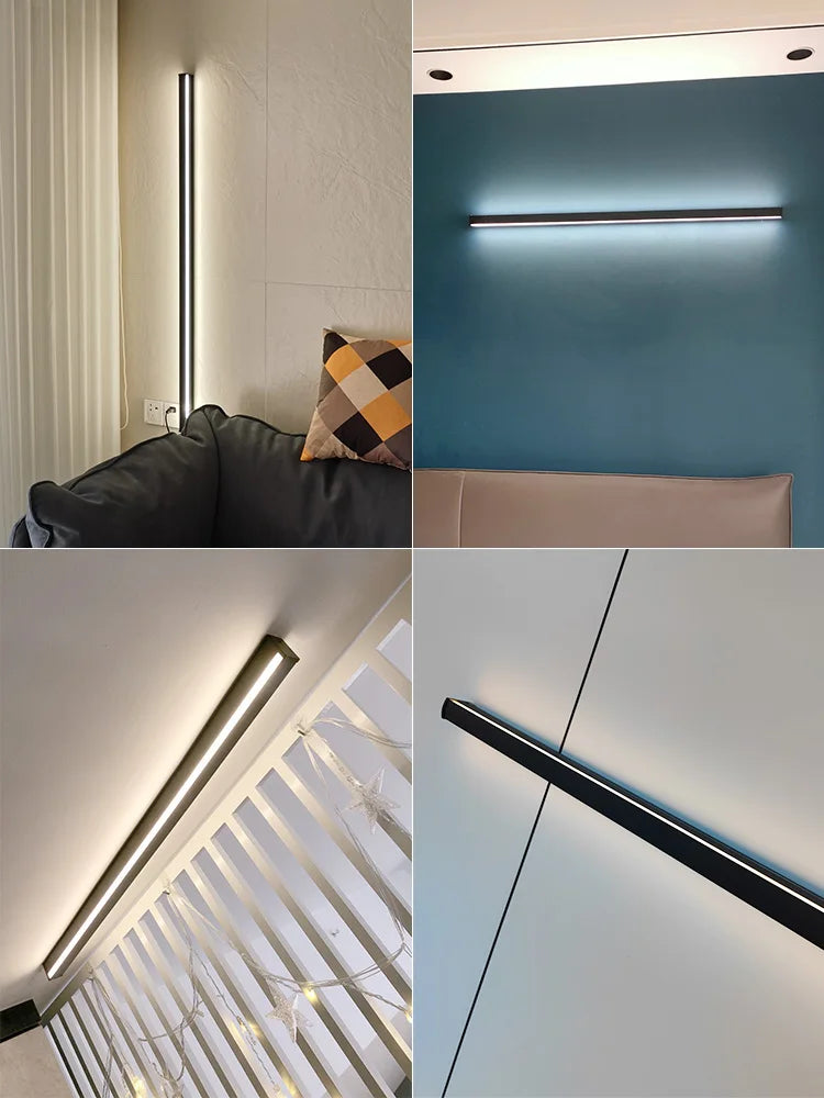 Architectural Linear Wall Light — Modern Living Room Sconce