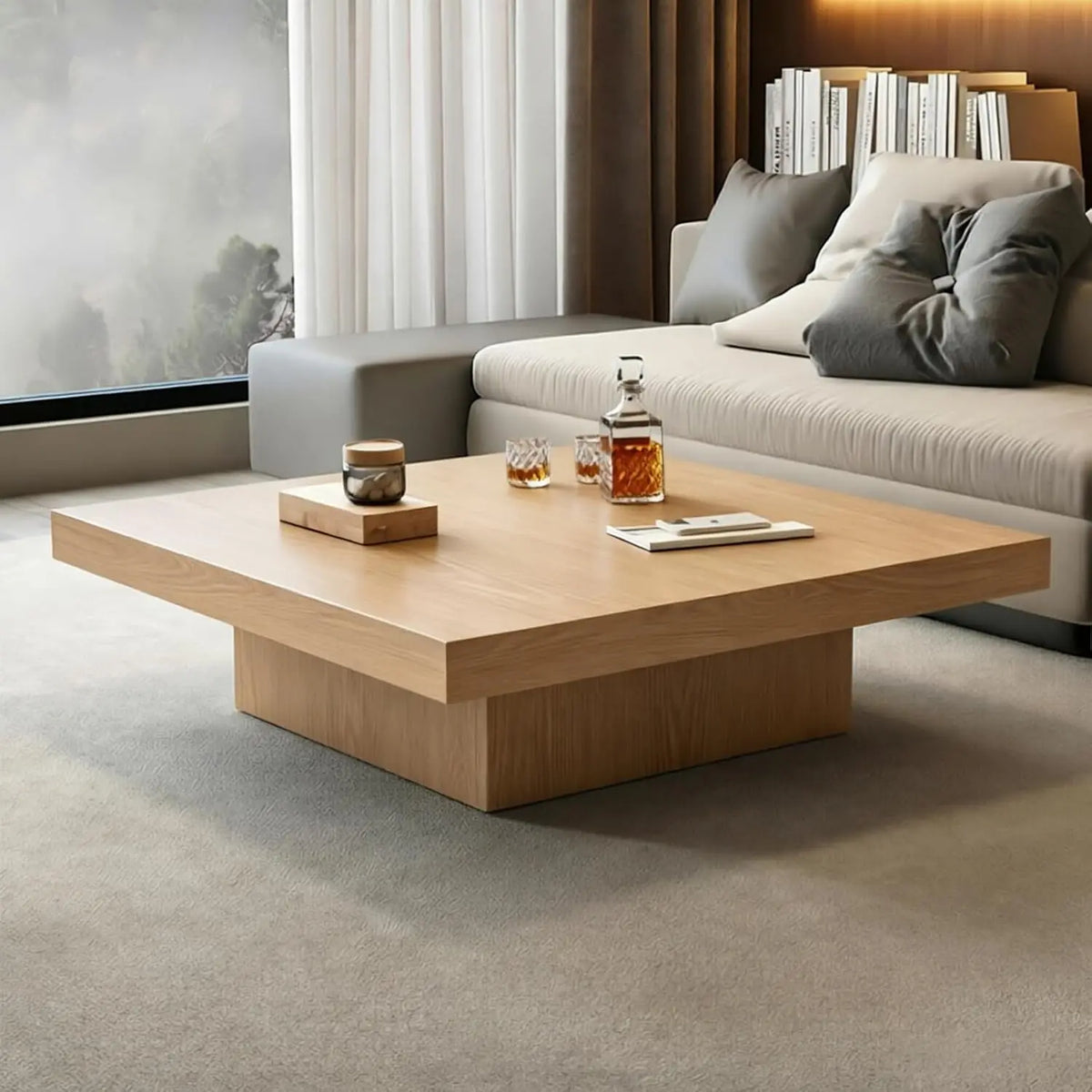 Rustic Nesting Coffee Tables - Stackable Pair