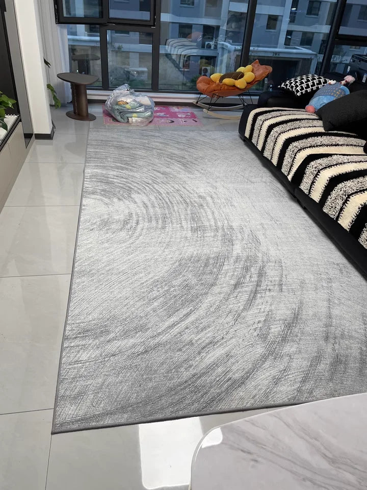 Modern Simple Woolen Area Rug — Light Luxury
