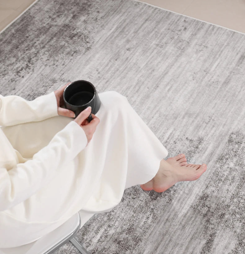 Italian Minimalist Plush Area Rug — Light Luxury