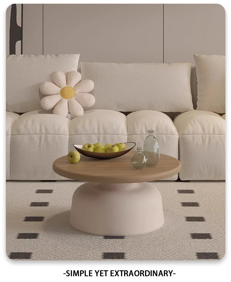 Nordic Oak Coffee Table - Minimalist with Storage