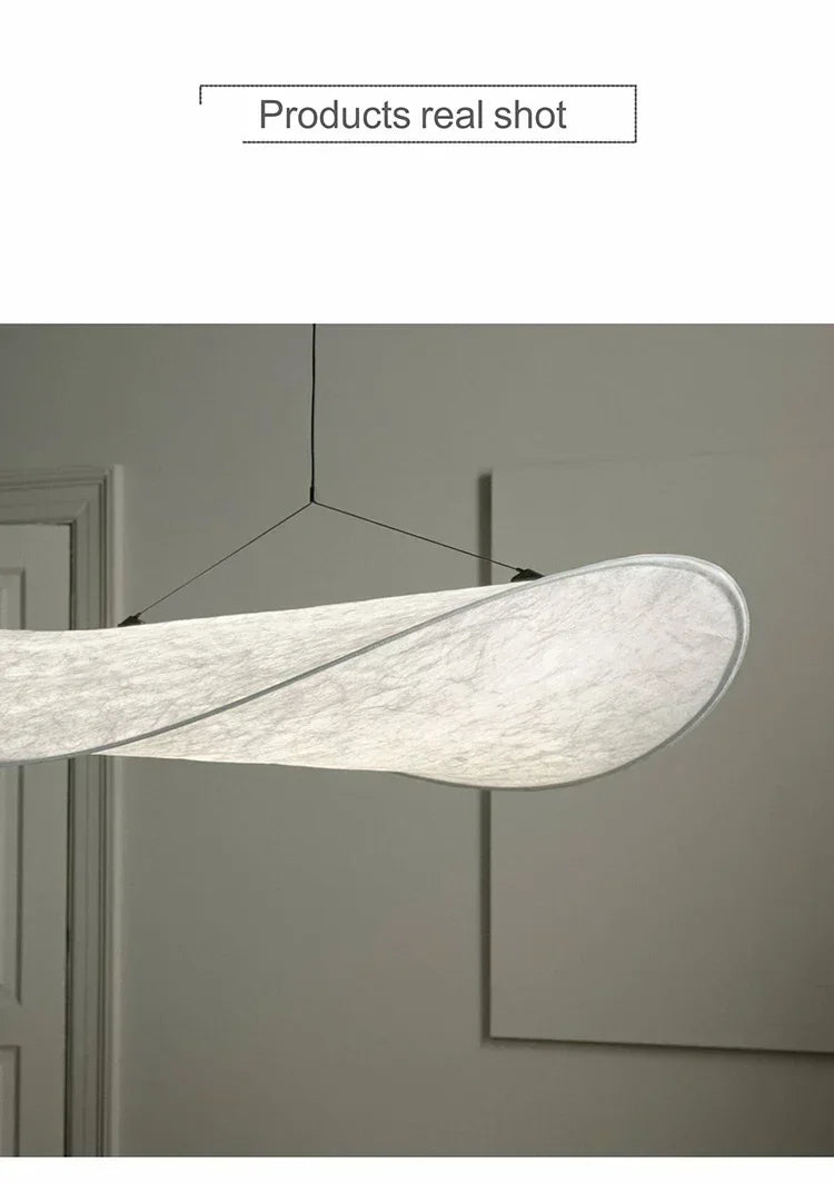 Nordic Silk LED Pendant Lamp for Living Room Home Decor Suspension Chandelier Indoor Hanging Fixture Warm Led Luminaire — image 15