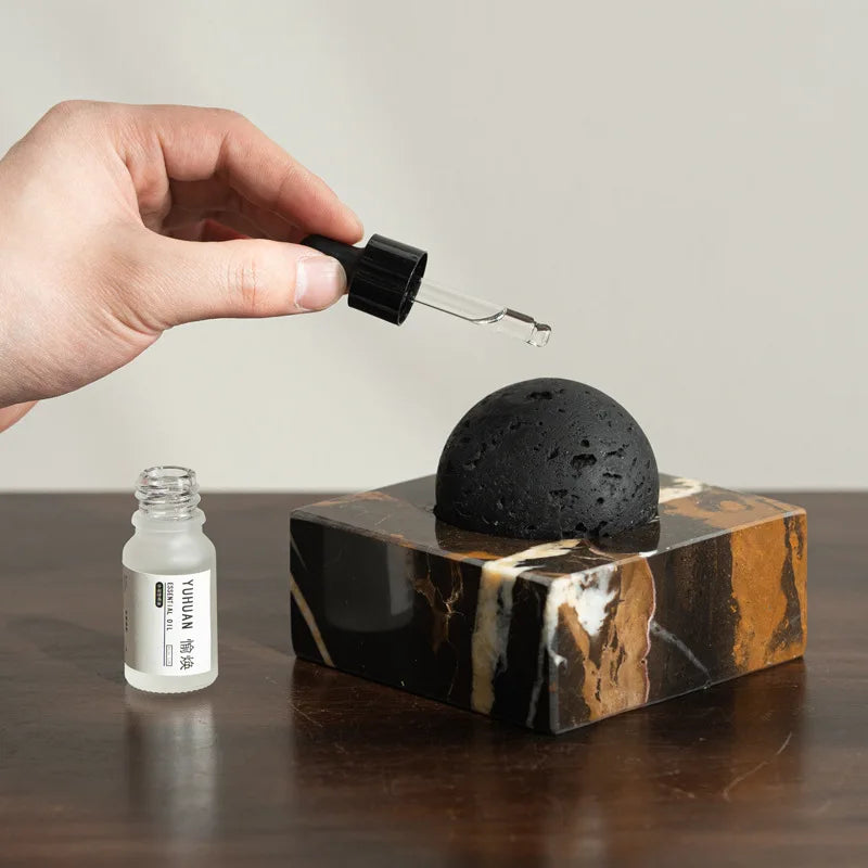 Natural Stone Diffuser — Marble Base, 3 Finishes