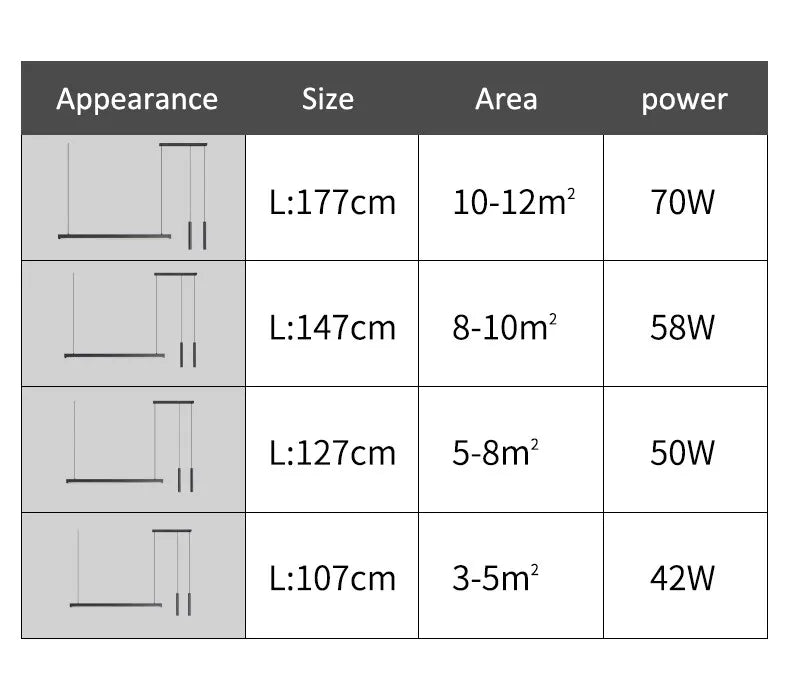 Dining Room Lamp Kitchen Lights Word Long Restaurant Chandelier Modern Minimalist Office Lamps Nordic Bar Island Chandeliers — image 10
