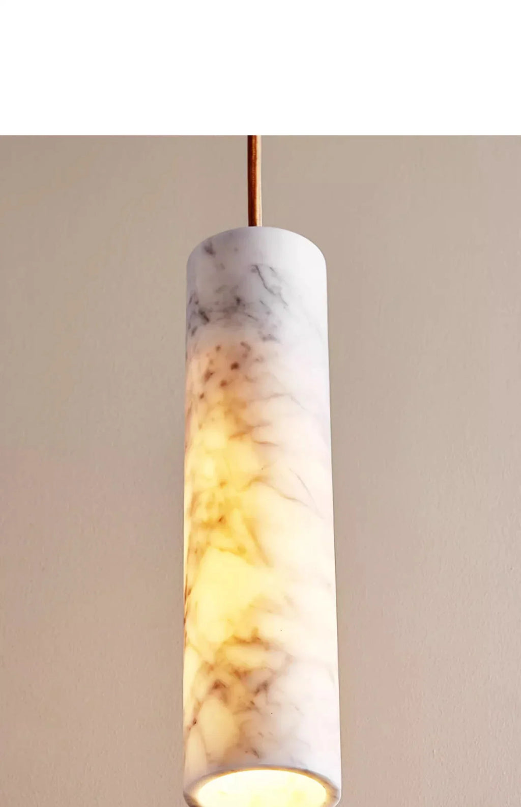 Wabi-sabi Style Bedroom Bedside Chandelier Bar Island Cream  Designer Hotel Natural Marble Lamps Room Decor — image 10