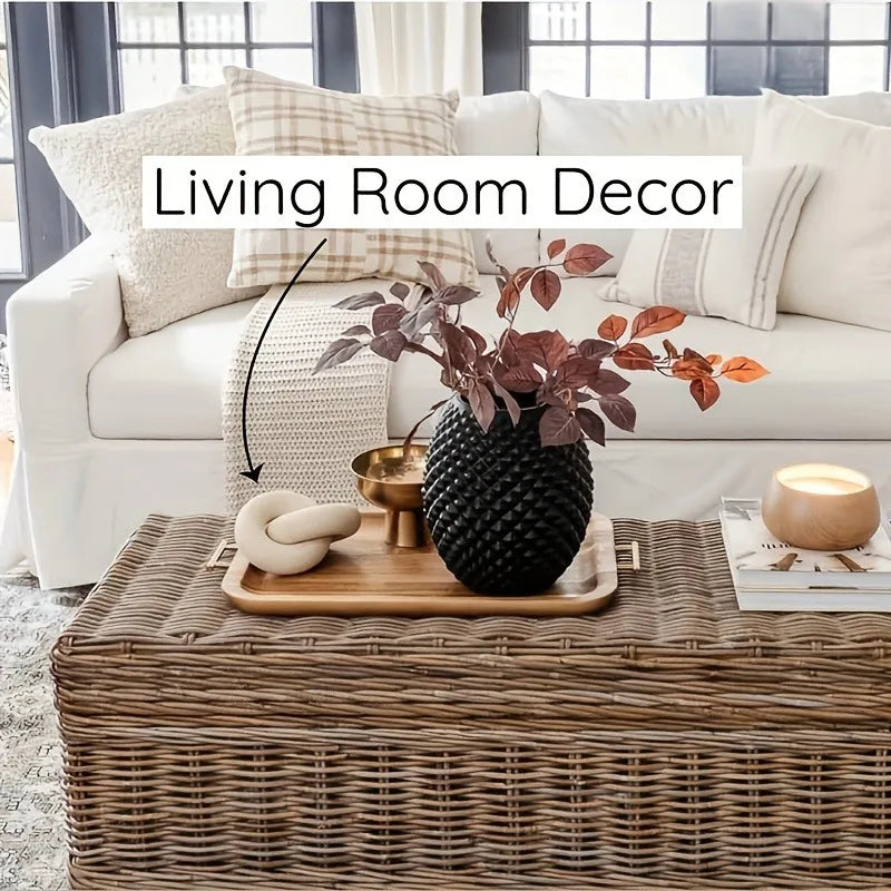 Wooden Chain Link Sculpture — Coffee Table Decor Accent