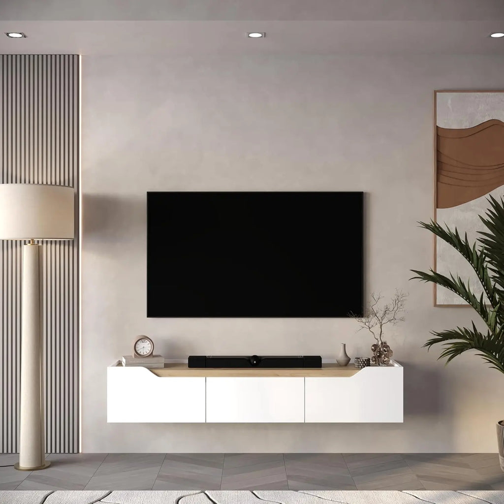 66" Floating TV Stand — Wall Mounted for 55"-75" TVs