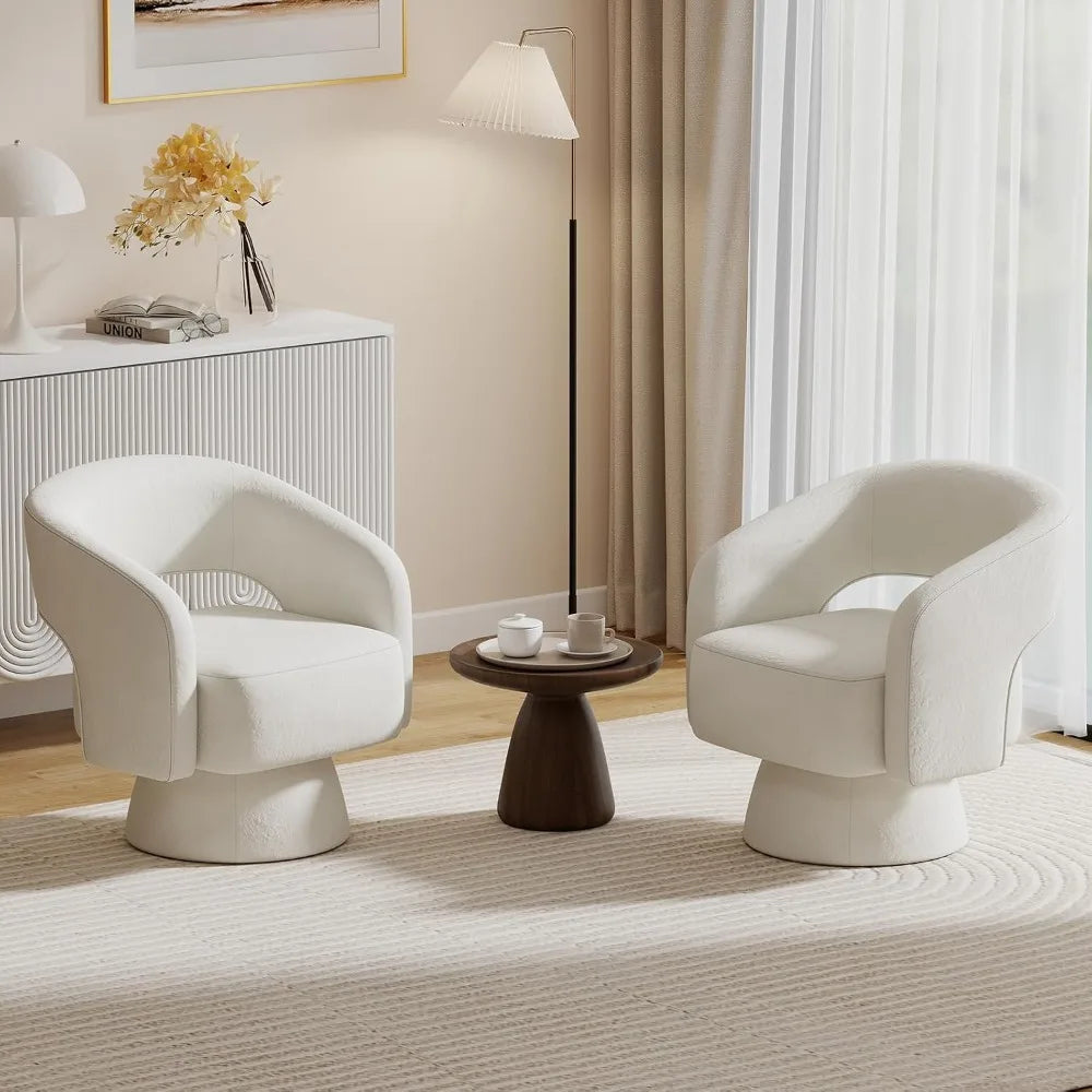 Swivel Barrel Accent Chair - Set of 2