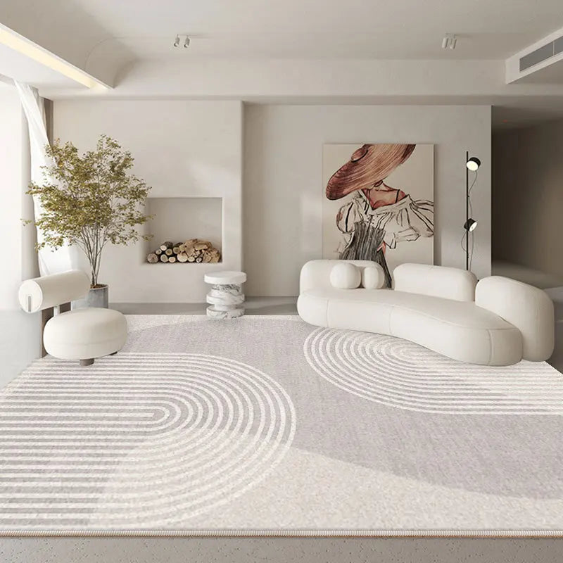 American Checkerboard Plush Area Rug — Retro Style