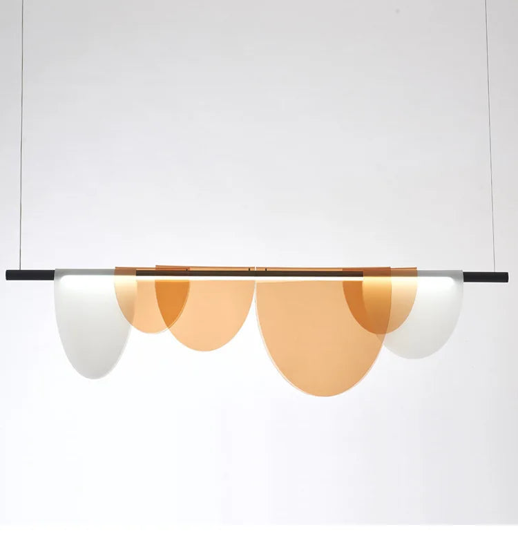 Nordic Blue Amber Acrylic Pendant Lights Living Room Makaron Hanging Lamp for Bedroom Dinning Room — image 14