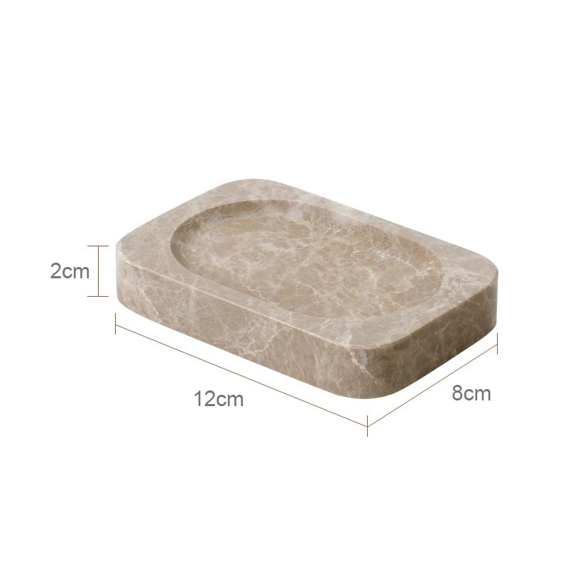 Emperador Marble Bathroom Accessory Set — 8-Piece