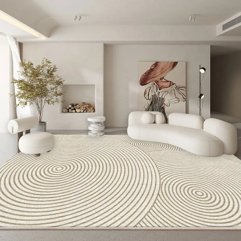 American Checkerboard Plush Area Rug — Retro Style