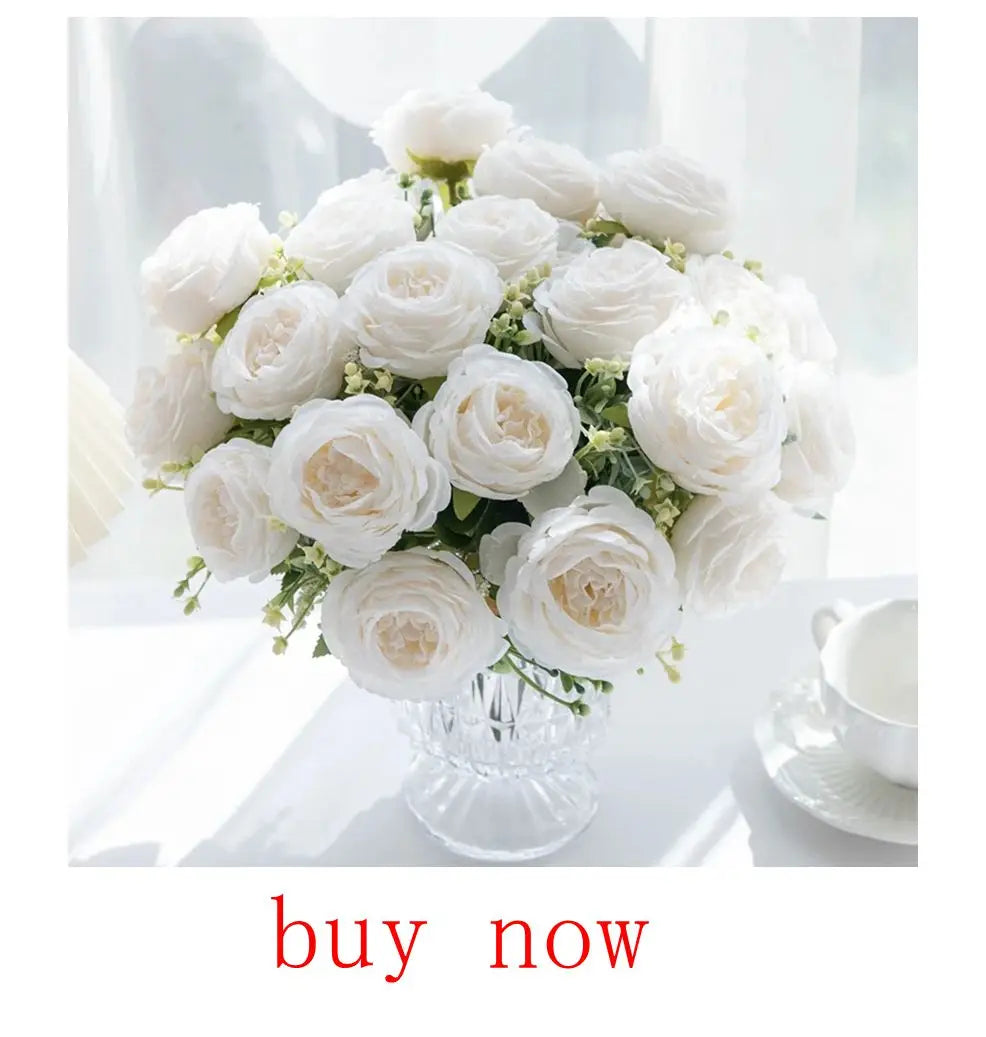 Faux Eucalyptus Leaf Stems — 10 or 20-Piece Bundle