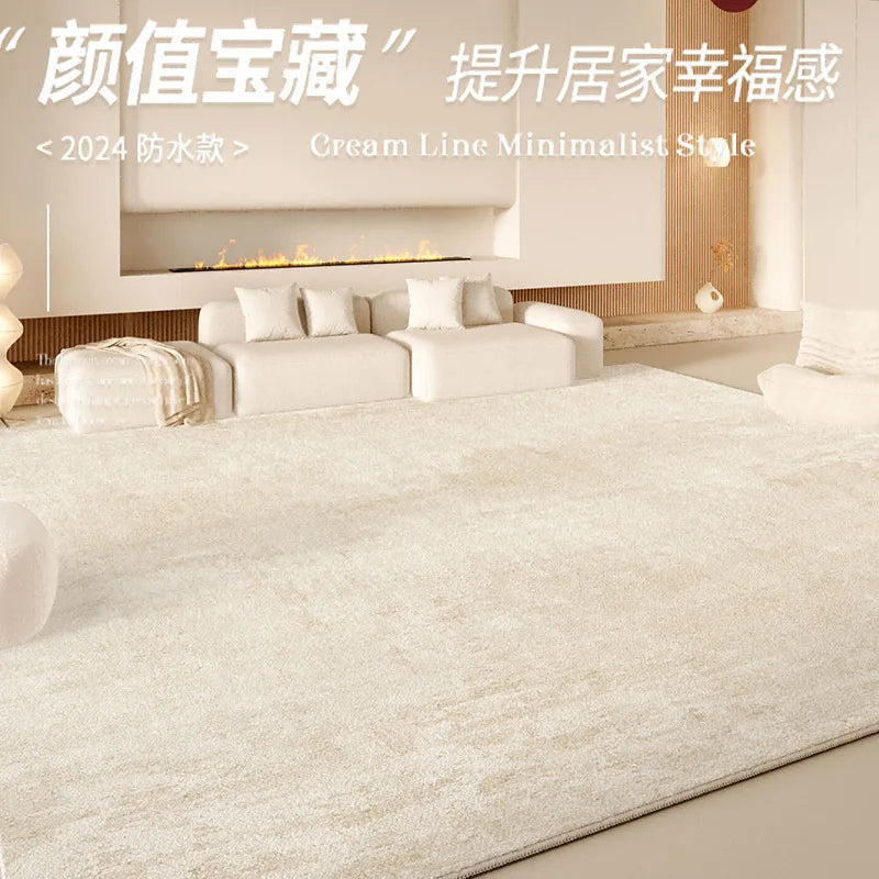 Premium Faux Cashmere Area Rug — Thick Waterproof — detail view