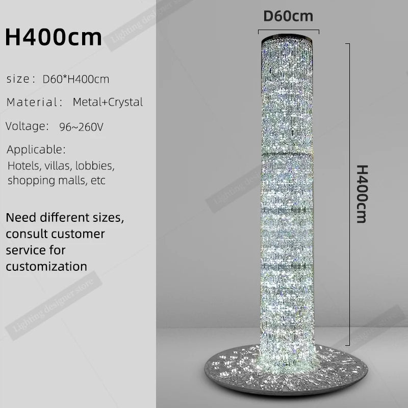 Crystal Spiral Staircase Chandelier
