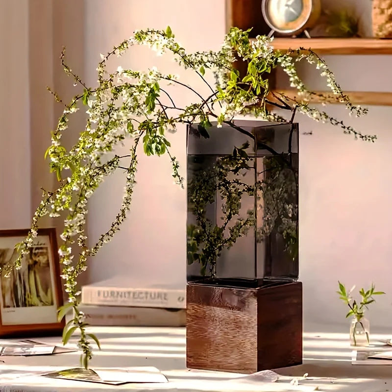 Nordic Acrylic Vase with Base — 4 Sizes